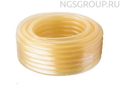 Шланг поливочный Силикон трёхслойный армированный 3/4 дюймов, 25м (прозрачный) Вихрь