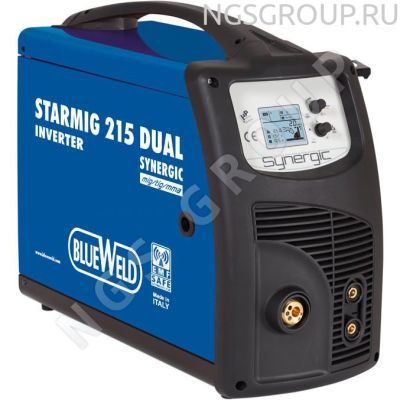 Сварочный инверторный аппарат BLUEWELD Starmig 215 Dual Synergic