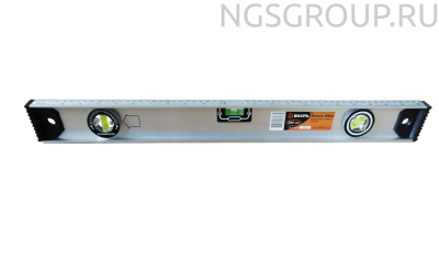 Уровень алюминиевый «Рельс» 800мм 3 глазка фрезерованный