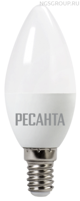 Лампа светодиодная РЕСАНТА LL-R-C37-6W-230-4K-E14