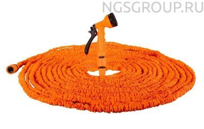 Набор для полива с растягивающимся шлангом 50м Вихрь
